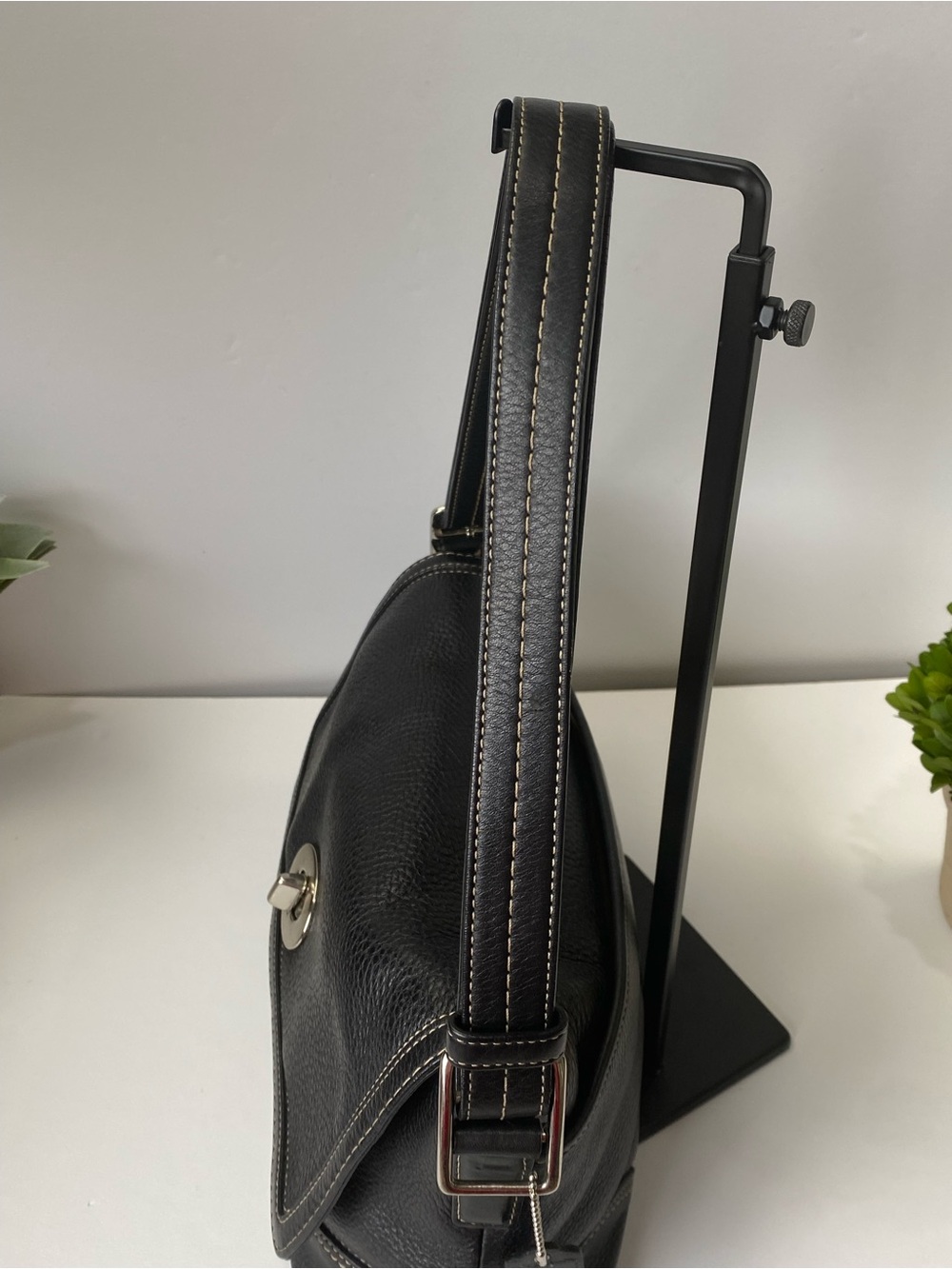 Coach Hamilton Flap Turnlock Y2K Black Convertible Shoulder Bag - Picture 8 of 16